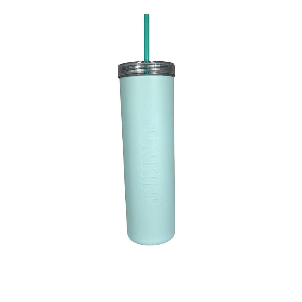 Dunkin 27 oz Mint Green Tumbler 2022 Color Changing Straw
